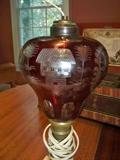 Ruby Cut to Clear Lamp