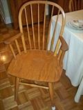 Set of 6 Oak Windsor Chairs