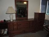 Dresser w/ Mirror and 2 Night Stands