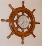 ships wheel clock