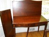 mahogany flip top game table