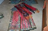 wonderful silk fabrics and asian gowns