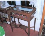 antique English display table