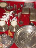 sterling cigarette cases, coffee cups, and more...