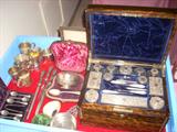 truly fantastic rosewood box sterling grooming kit and other sterling