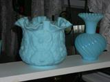 Fenton glass vases - anly a few of the collection pieces are shown