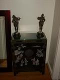 Asian chesat and cast figures