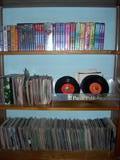 45s and series/collection DVDs