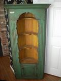 painted kitchen corner cabinet