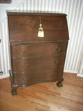 serpentine front secretary desk