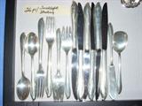 closeup of Century Sterling "Torchlight" flatware