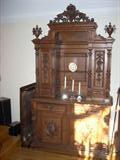 intricately carved German hutch - gorgeous!