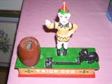 clown cast iron bank