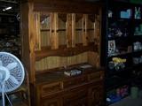 Large pine hutch