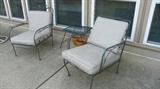 Nice wrought iron chairs with outdoor pads