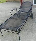 Wrought iron lounger