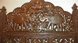 Beautiful wood hand carved 4 panel screen. 