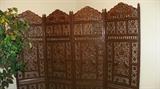 4 panel hand carved screen made in India (Took the carpenters of 1 year to make)