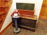 1800's blanket chest, tool boxes