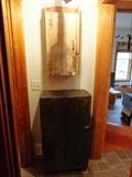 Primitive hanging vanity cabinet