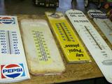 assorted antique thermometers