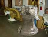 American Eagle and Liberty Bell Statues