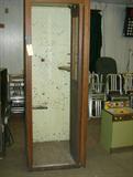 wooden oak phone booth