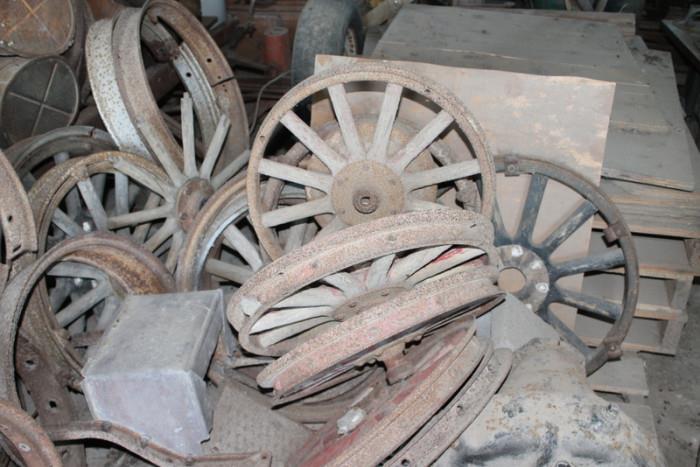 All kinds of Wheels, wooden spoke and steel