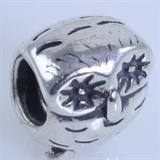 Estate Pandora sterling silver owl bead: 1/2", 3.9 gms