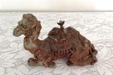 Amazing antique camel inkwell