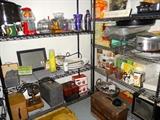 Basement is loaded, catering supplies, Holiday decorations, 1980's & '90's toys