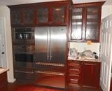 Decorative glass front