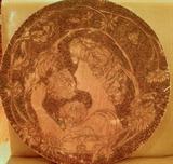 1907 Art Nouveau pyrography