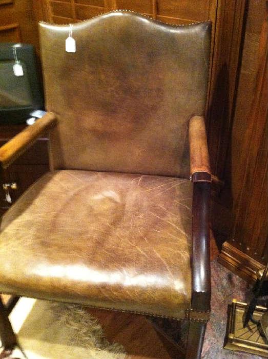                                     leather chair