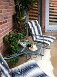      patio furniture (on patio overlooking golf course)