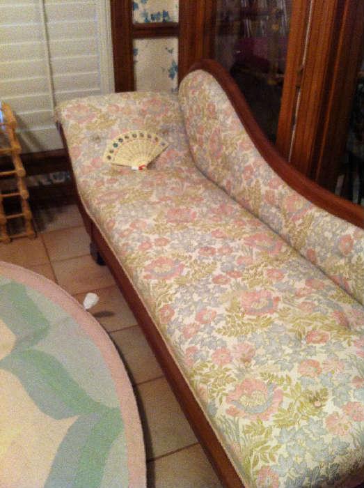                               antique fainting couch