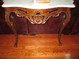 ROCOCO REVIVAL STYLE SOFA TABLE 
MARBLE TOP
