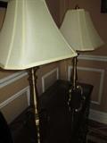 BRASS BUFFET LAMPS (PAIR)