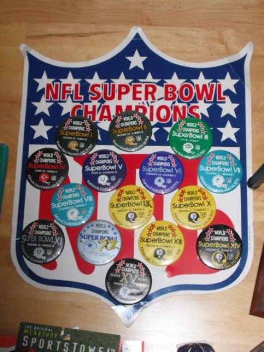 Super Bowl Champion Pins