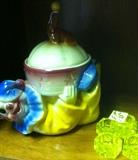 Jo Jo the clown cookie jar, salt cups