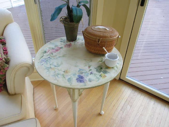 HAND PAINTED TABLE