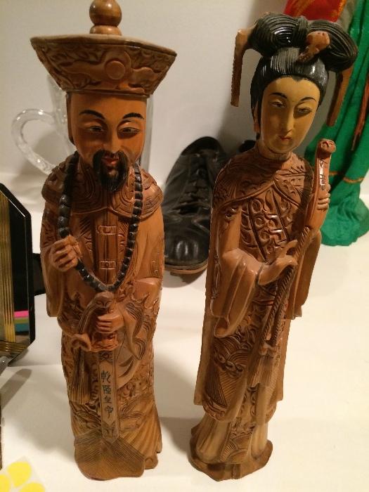 HAND CARVED PAIR