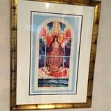 St. Mary's Church in Nantucket done by watercolor