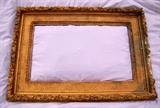 Antique Wood Frames circa 1880, washed in Radiator Paint, Two - Large