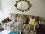 Sleeper sofa & mirror