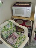 Microwave & cart