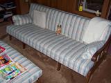 Sofa with matching stool