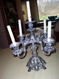 Silver candelabra