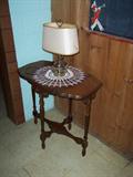 lamp table with lamp