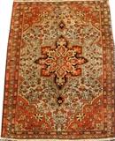 Lot#119, ANTIQUE PERSIAN FARAHAN RUG, HAND WOVEN WOOL, C.1880-90, H 2'9" X W 2'